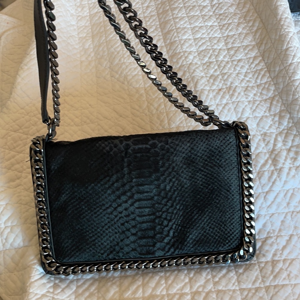 Zara - heavy duty black purse